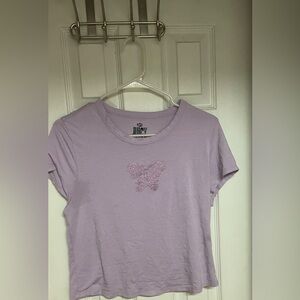 Juicy Couture Light Purple Glitter Tee